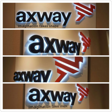 Backlit Sign with backing panel
