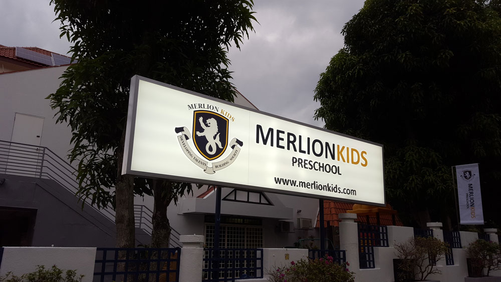 Lightbox Signage (lighting on)