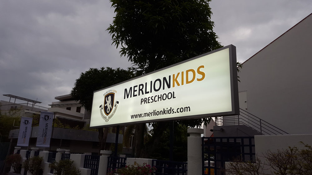 Lightbox Signage (lighting on)