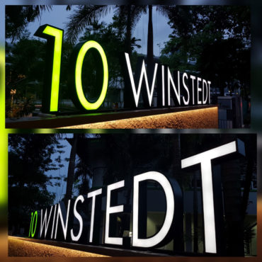 Outdoor Frontlit Channel Letters for 10 Winstedt